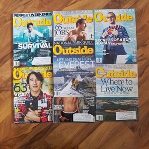 Lot Of 7 Outside Magazines - 2011 2012 2014 Outdoors Nature tub11